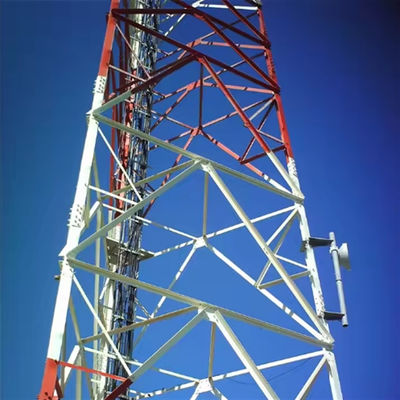 تولید کننده قیمت طراحی 15 25 35 45 55 65 متری گرم غوطه ور شده GSM آنتن برج مخابرات