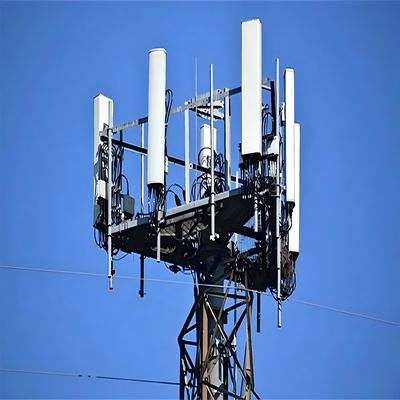 A36 Astm با نردبان صعود درونی استیشن پایه سلول استیشن پایه گالوانیزه استیشن باند آنتن GSM برج انحصاری