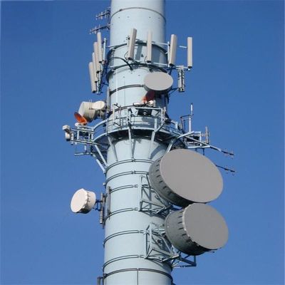 مخابرات وای فای قابل حمل ایستگاه پایه GSM برج مونوپول 30 متر مایکروویو انتقال موج هدایت
