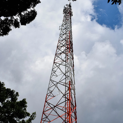 3 Leg Angular Long Service Life Stainless Steel Communication Tower Corrosion Resistant For Coastal Area