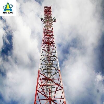 برج فولادی 44M Q355 با تعمیر و نگهداری کم 3 پایه فولادی برای مخابرات مسکونی