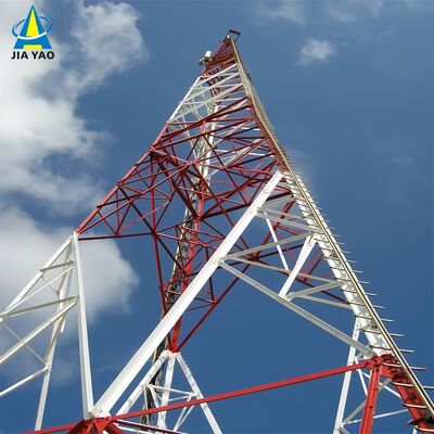 برج فولادی 46 متری محافظ صاعقه 3 پایه برای ایستگاه پایه 5G پارک صنعتی
