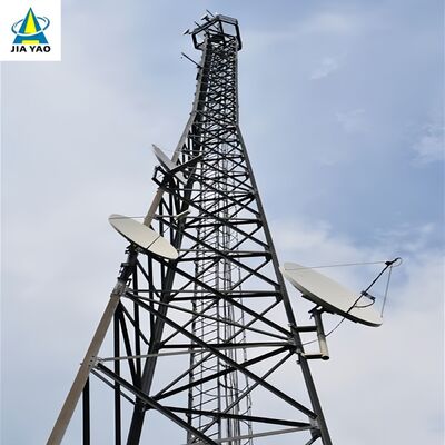 برج 3 پایه گالوانیزه گرم 50M مقرون به صرفه برای مخابرات منطقه معدن