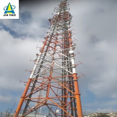 48 متر 60 متر 70 متر 77 متر برج مخابراتی فشرده 3 لوله برای خیابان عابر پیاده شهری 5G