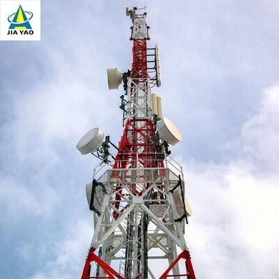 برج ارتباطی زاویه دار فولادی پایه لرزه ای درجه 4 ANSI/TIA-222 دکل شبکه استاندارد برای نصب آنتن تلویزیون رادیو