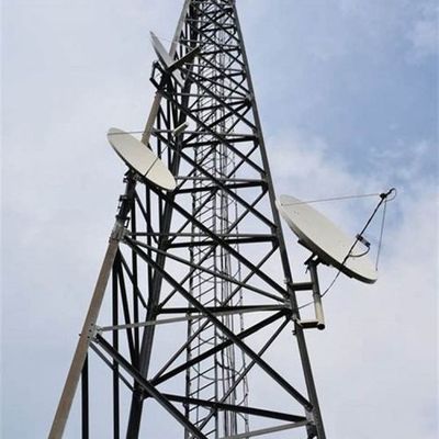 30 40 50 متر رادیو 3 پا برج فولاد زاویه ای شبکه 5G گالوانیزه برج ارتباطات مایکروویو