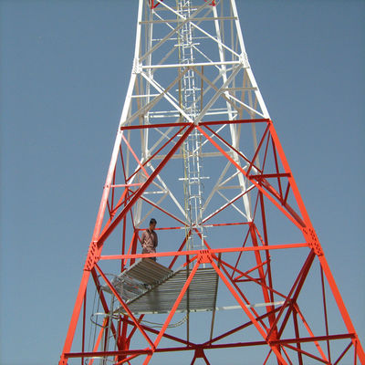 شبکه وای فای موبایل 4G 5G Gsm سیگنال رادیویی 4 Leg Angle فولاد برج مخابرات مخابرات