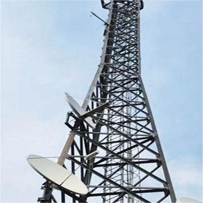 تلویزیون های ماهواره ای سیگنال مایکروویو رادیو سازه فولادی برج ارتباطات بی سیم استیل زاویه ای 3 پای