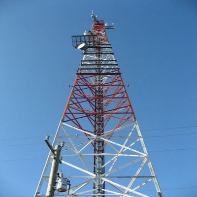 ساختار قاب پیچ نردبان 4 پای برج شبکه 5-200M ارتفاع