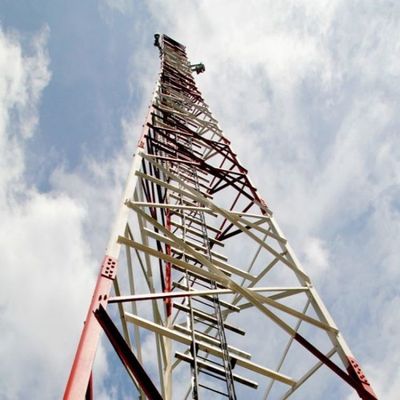 شبکه وای فای موبایل 4G 5G Gsm سیگنال رادیویی 4 Leg Angle فولاد برج مخابرات مخابرات