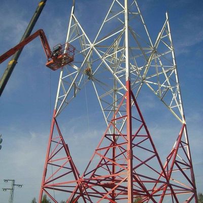شبکه وای فای موبایل 4G 5G Gsm سیگنال رادیویی 4 Leg Angle فولاد برج مخابرات مخابرات