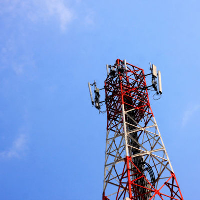 شبکه وای فای موبایل 4G 5G Gsm سیگنال رادیویی 4 Leg Angle فولاد برج مخابرات مخابرات