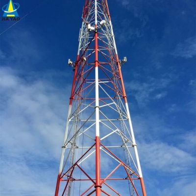 15M 20M 30M 45M 50M 3/4 پا ارتباطات لوله ای آنتن استیل برج زاویه ای