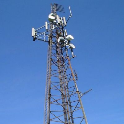 تلویزیون لوله ای فولادی برج سه پایی شبکه تلفن همراه 4G 5G سیگنال رادیو آنتن سه گوشه ای برج مخابرات و لوازم جانبی