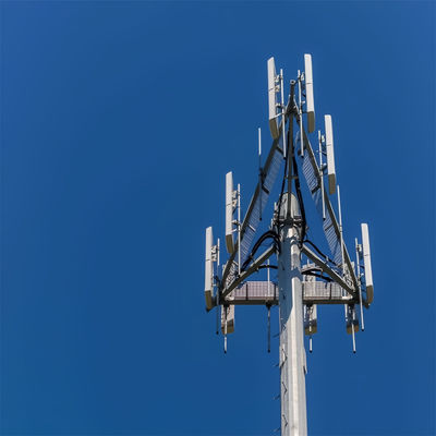 ISO 1461 15 20 30 40 50 M متری 4G 5G استند سل سیگنال قطب صعود نردبان خودپذیر