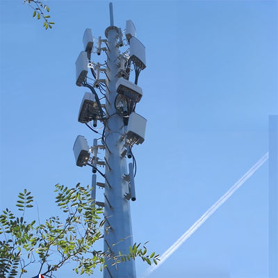 ارتباطات 20 30 40 م آنتن خودپذیر 4G 5G Wifi Monopole برج مخابرات