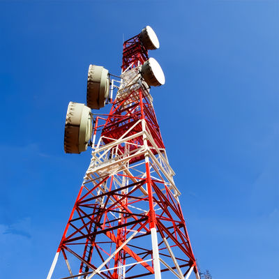 A36 Astm 60 M متری 4 پای استیل مایکروویو برج ارتباطات 50 فوت برج خودپذیر