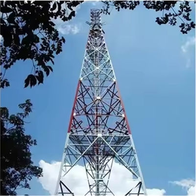45 متر زاویه فولاد شبکه خود پشتیبانی آنتن برج ارائه دهنده 4g 5g برج