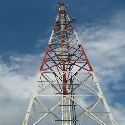 10 - 60 متر اینترنت 5G برج مخابراتی خودپذیر آنتن برج سه پایی