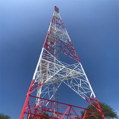 10 - 60 متر اینترنت 5G برج مخابراتی خودپذیر آنتن برج سه پایی
