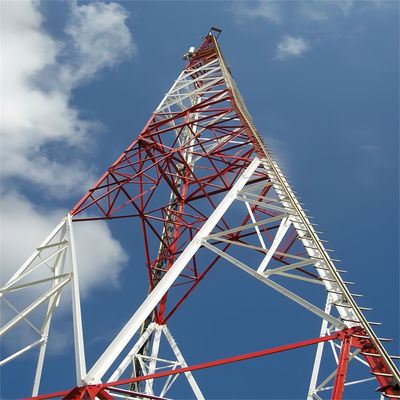 10 - 60 متر اینترنت 5G برج مخابراتی خودپذیر آنتن برج سه پایی