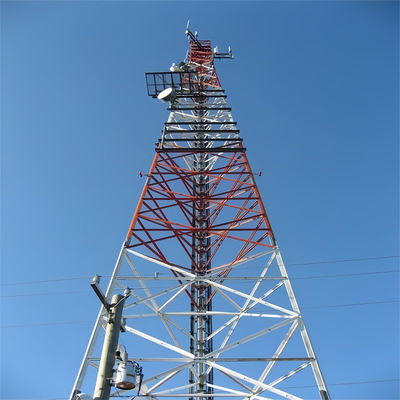10 - 60 متر اینترنت 5G برج مخابراتی خودپذیر آنتن برج سه پایی