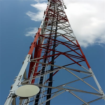 10 - 60 متر اینترنت 5G برج مخابراتی خودپذیر آنتن برج سه پایی