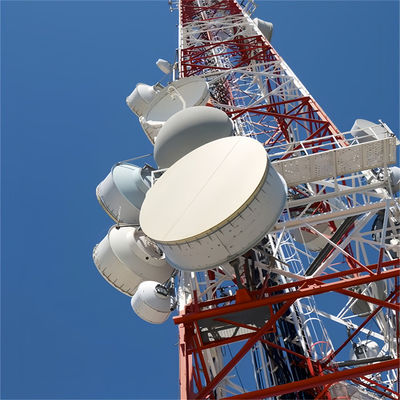 A36 Astm 60 M متری 4 پای استیل مایکروویو برج ارتباطات 50 فوت برج خودپذیر