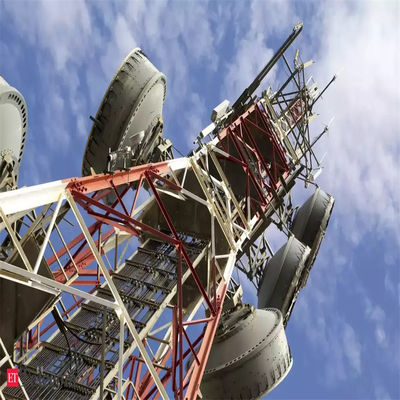 شبکه 5G Wifi آنتن ایستگاه پایه خود ایستاده آنتن برج 4 پاهای سلولی برج تلویزیون بیرونی