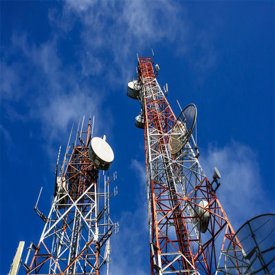 شبکه 5G Wifi آنتن ایستگاه پایه خود ایستاده آنتن برج 4 پاهای سلولی برج تلویزیون بیرونی