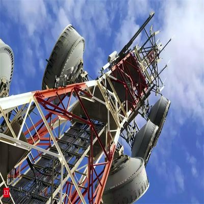 تلویزیون در فضای باز 4G بی سیم تلفن همراه ارتباطات ماهواره ای رادیو مایکروویو آنتن برج شبکه 4 پا برج زاویه ای