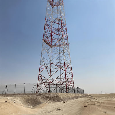 فرستنده وای فای برج آنتن خودپذیر انرژی خورشیدی استیل ماهواره 4 پای برج فولادی گالوانیزه