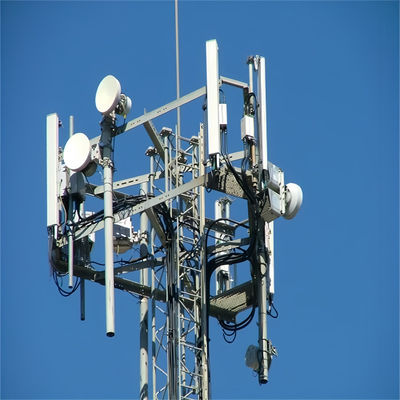 25 35 45 55 60 متر پایگاه خودپذیر رادیو انتقال ستون Wifi گیرنده فولاد مخابرات برج ارتباطات چهارپا