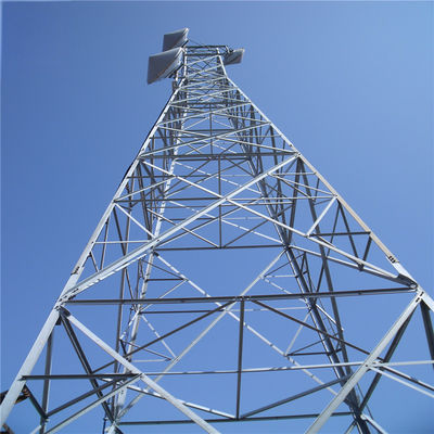 60m 4 Leg Galvanized خود ایستاده آنتن برج زاویه پخش رادیو مایکروویو بالاترین برج ارتباطات