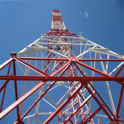 30m 45m 50m 60m تلویزیون آنتن برج 3 &amp; 4 پا زاویه ای فولاد برج تلویزیون بیرونی
