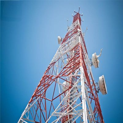 برج آنتن 5G بی سیم 4 پا زاویه فولاد آهن خود پشتیبانی برج شبکه