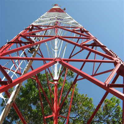 برج آنتن 5G بی سیم 4 پا زاویه فولاد آهن خود پشتیبانی برج شبکه