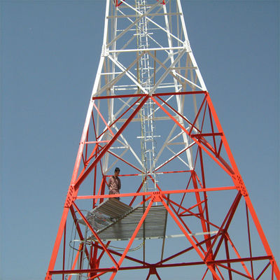 برج آنتن 5G بی سیم 4 پا زاویه فولاد آهن خود پشتیبانی برج شبکه