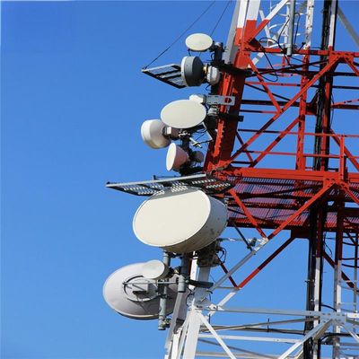 4 پا زاویه ای فولاد آهن خود پشتیبانی از برج شبکه مخابراتی و اینترنت ISP بی سیم 5G برج آنتن