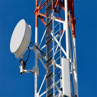 گالوانیزه 4G بی سیم GSM مخابرات ميكروويو آنتن رادیو لوله فولاد برج های مثلثي