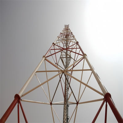 Q345 / Q235 برج فولادی لوله دار سه پای / برج فولادی شبکه ANSI/TIA-222-G-2005