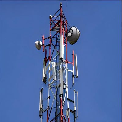 شبکه فولادی 5G وای فای مخابرات آنتن لوله ای برج 3 پا