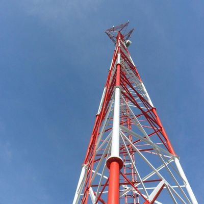 شبکه فولادی 5G وای فای مخابرات آنتن لوله ای برج 3 پا