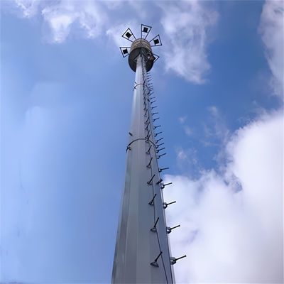 4G 5G مایکروویو بی سیم مونوپول برج مخابراتی با فلنگ 5m 12m 36m 45m 55m متر