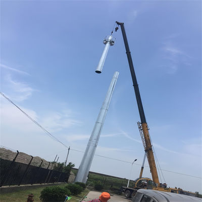 ISO 1461 50 Ft فولاد مخابرات اینترنت سلولی آنتن مونوپول برج