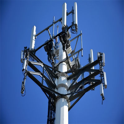 شرکت مخابراتی کوچک خودپذیر آنتن سلولی ستون 5g شبکه 20 فوت پلت فرم سقف برج بالا