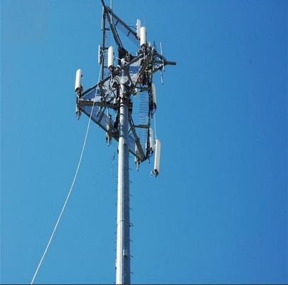 برج مستقل Monopole Tower100 برج مخابراتی آنتن انواع ارتباطات لوله ای