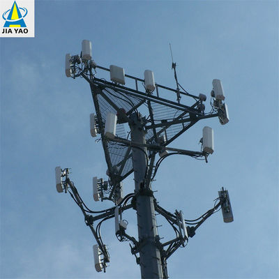 برج چند منظوره ی گالوانیزه ی گرم 5G اینترنت تلفن همراه سیگنال ارتباطات برج فولادی