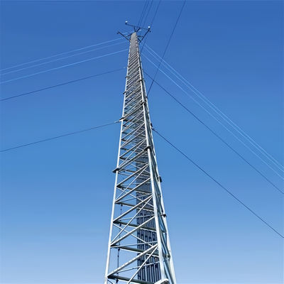 30M 60M 80M 90M 100M 120M 3 پا برج فولاد لوله ای توربین بادی مرد استخر مثلث
