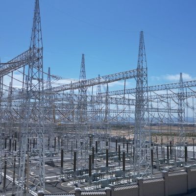 برج زاویه ای آهن ولتاژ بالا برق سرعت باد 30-180 Km/h برج انتقال 132kv